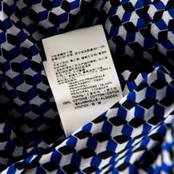 Pre Owned Marni Multicolor 3D Cube Printed Cotton Long Sleeve Shirt M