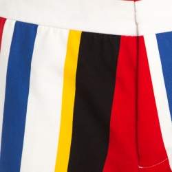 Marni Multicolor Wide Striped Cotton Shorts S