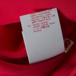 Pre Owned Marni Hot Pink Paneled Button Detail Long Sleeve Maxi Dress S