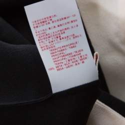 Marni Black Silk Crepe Contrast Collar Detail Short Dress M 