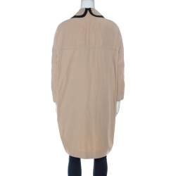 Marni Beige Peter Pan Collar Zip Front Jacket L