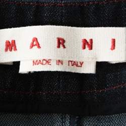 Pre Owned Marni Indigo High Waisted Denim Culottes M 