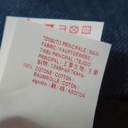 Pre Owned Marni Blue Denim Cropped Wide Leg Pants L