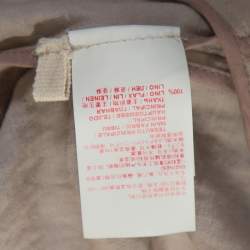Marni Beige Linen Press Button Short Sleeve Top S
