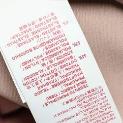 Marni Dusky Pink Printed Cotton Frayed Detailed Top S