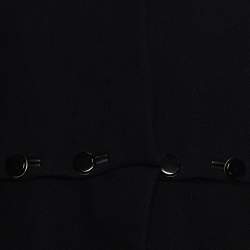 Marni Navy Blue Wool Layered Detail Button Front Jacket S