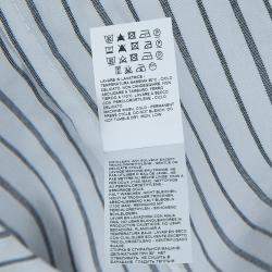 Marni White Striped Sleeveless Peplum Top S