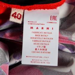 Marni Multicolored Patchwork Print Jersey Maxi Skirt S