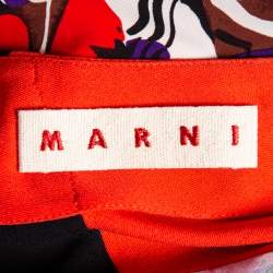 Marni Multicolored Patchwork Print Jersey Maxi Skirt S