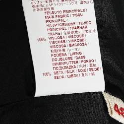 Pre Owned Marni Dark Pink Floral Printed Crepe Maxi Dress L