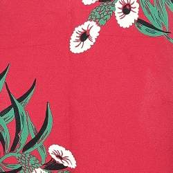 Pre Owned Marni Dark Pink Floral Printed Crepe Maxi Dress L