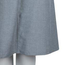 Marni Grey Gathered Cotton Skirt S 