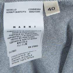 Marni Grey Gathered Cotton Skirt S 