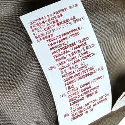 Pre Owned Marni Mustard Yellow Wool Crepe Pocket Detail Shorts S