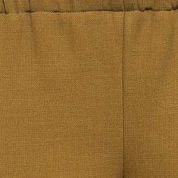 Pre Owned Marni Mustard Yellow Wool Crepe Pocket Detail Shorts S