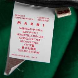 Pre Owned Marni Grey Jersey Asymmetric Hem Detail Short Sleeve Top S