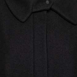 Marni Black Wool Overlay Detail Sleeveless Coat M