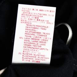 Pre Owned Marni Navy Blue Crepe Tapered Pants L