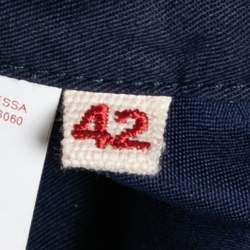 Pre Owned Marni Navy Blue Cotton Trouser M