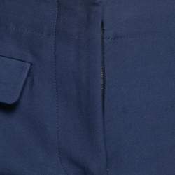 Pre Owned Marni Navy Blue Cotton Trouser M