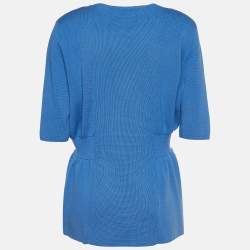 Marni Colorblock Rib Knit Elasticized Waist Top M