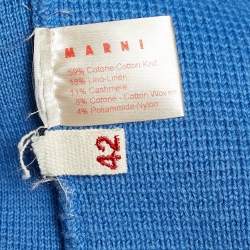 Marni Colorblock Rib Knit Elasticized Waist Top M