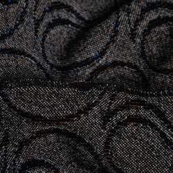 Marni Brown Jacquard Lurex Knit Short Sleeve Dress M