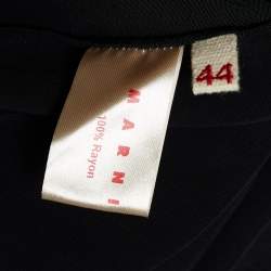 Pre Owned Marni Black Rayon Button Front Top M