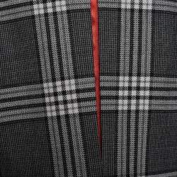 Marni Grey and Black Wool Patterned Notch Lapel Coat M