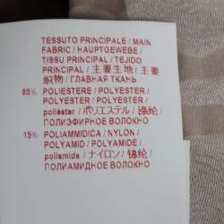 Pre Owned Marni Beige Textured Jacquard Long Sleeve Lightweight Coat M