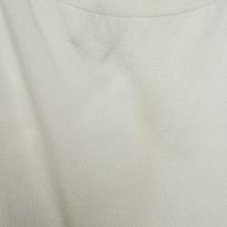 Pre Owned Marni Off White Cotton Knit Back Button Up Top M