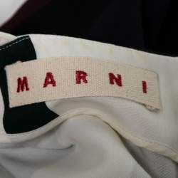 Pre Owned Marni Multicolor Striped Cotton Short Sleeves Top