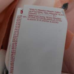 Pre Owned Marni Pink Floral Print Cotton Collarless Top M