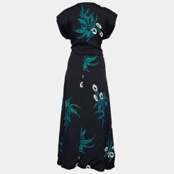 Pre Owned Marni Black Crepe Sequin Embellished Midi Dress M