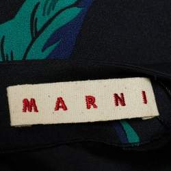 Pre Owned Marni Black Crepe Sequin Embellished Midi Dress M