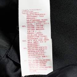 Pre Owned Marni Black Crepe Sequin Embellished Midi Dress M