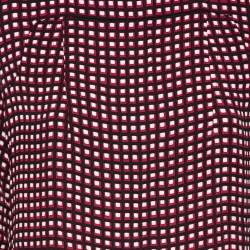 Marni Multicolor Geometric Print Crepe Shift Dress M    