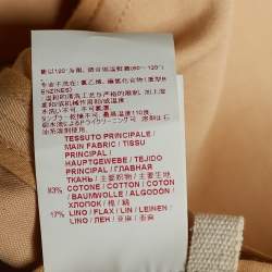 Marni Beige Cotton & Linen Peplum Jacket M