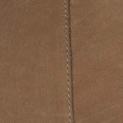 Marni Brown Suede Open Front Shrug M