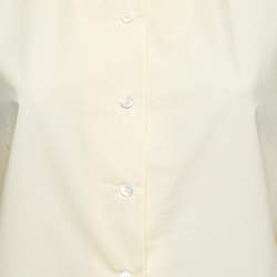 Pre Owned Marni Yellow Cotton Half-Sleeve Shirt M