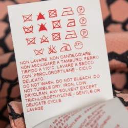 Pre Owned Marni Pink & Black Printed Silk Long-Sleeve Shirt M