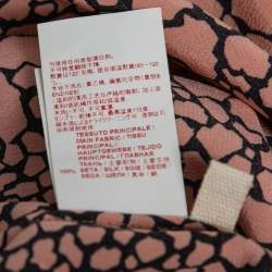 Pre Owned Marni Pink & Black Printed Silk Long-Sleeve Shirt M