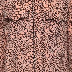 Pre Owned Marni Pink & Black Printed Silk Long-Sleeve Shirt M