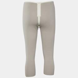 Pre Owned Marni Beige Cotton Knit Capri Pants S