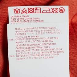 Pre Owned Marni Orange Jersey Logo Print Oversized Sweatshirt XS