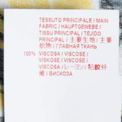 Pre Owned Marni Navy Blue Floral Printed Crepe Top M