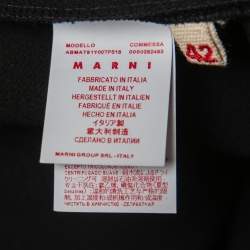 Pre Owned Marni Black Crepe Asymmetric Sleeveless Dress M