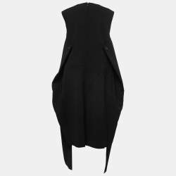 Pre Owned Marni Black Crepe Asymmetric Sleeveless Dress M