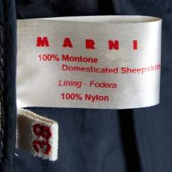 Marni Dark Brown Sheepskin Leather Jacket S