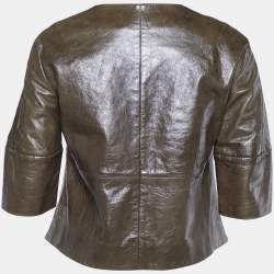 Marni Dark Brown Sheepskin Leather Jacket S